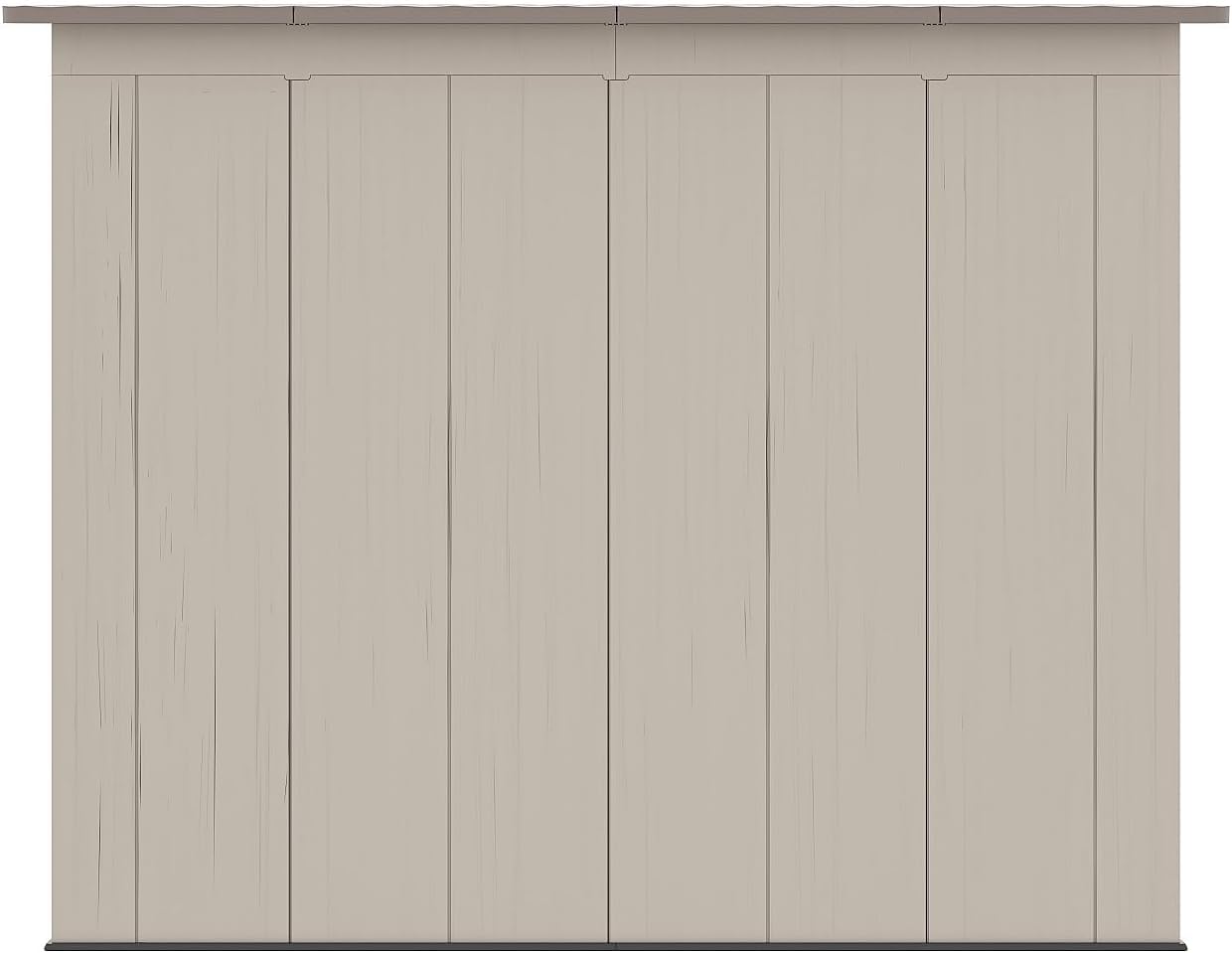 Vente-unique - Abri de jardin résine beige/marron 6,5m² plancher 22mm ANTEVA