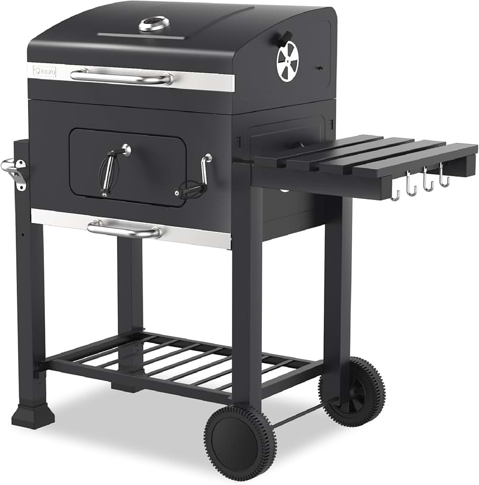 Tepro - Toronto Click - barbecue charbon acier anthracite inox, compact