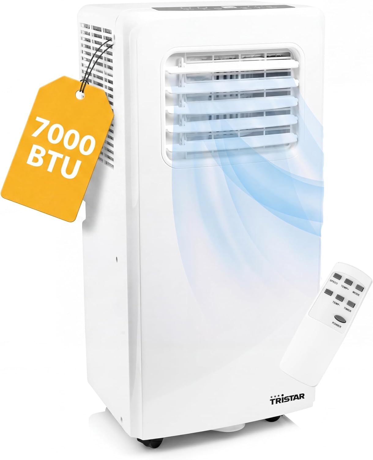 Tristar - Climatiseur mobile 3-en-1, 7 000 BTU, 25m², déshumidification, AC-5478