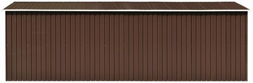 Générique Abri de Jardin 257x580x181 cm Métal Marron,Maison & Jardin, Pelouses & Jardins, Vie en extérieur, Structures extérieures, Cabanes & abris de Jardin, Brun (Poids 122.05KG)