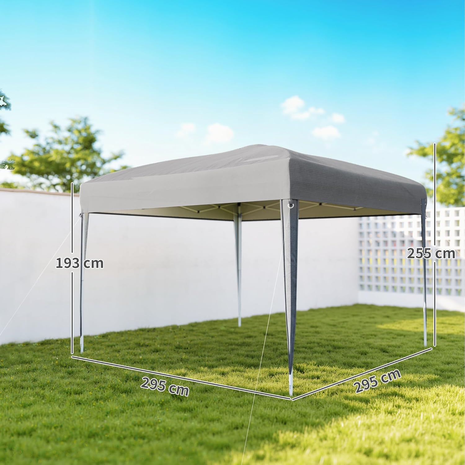 Outsunny - Tonnelle pliante série jardin - 3x3m - anti-UV, sac inclus