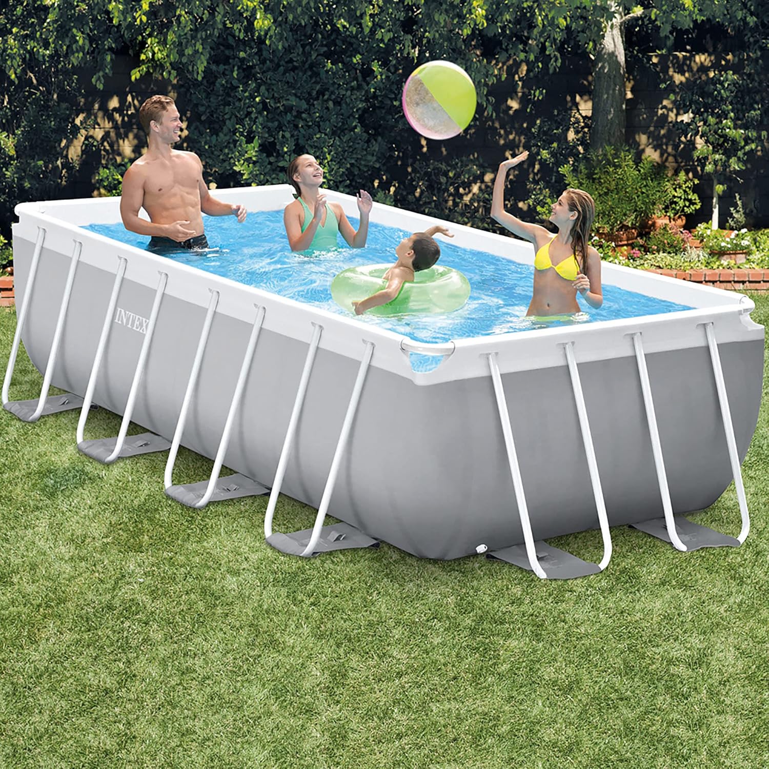 Intex - Piscine Prism Frame rectangulaire - 4x2x1m - tubulaire