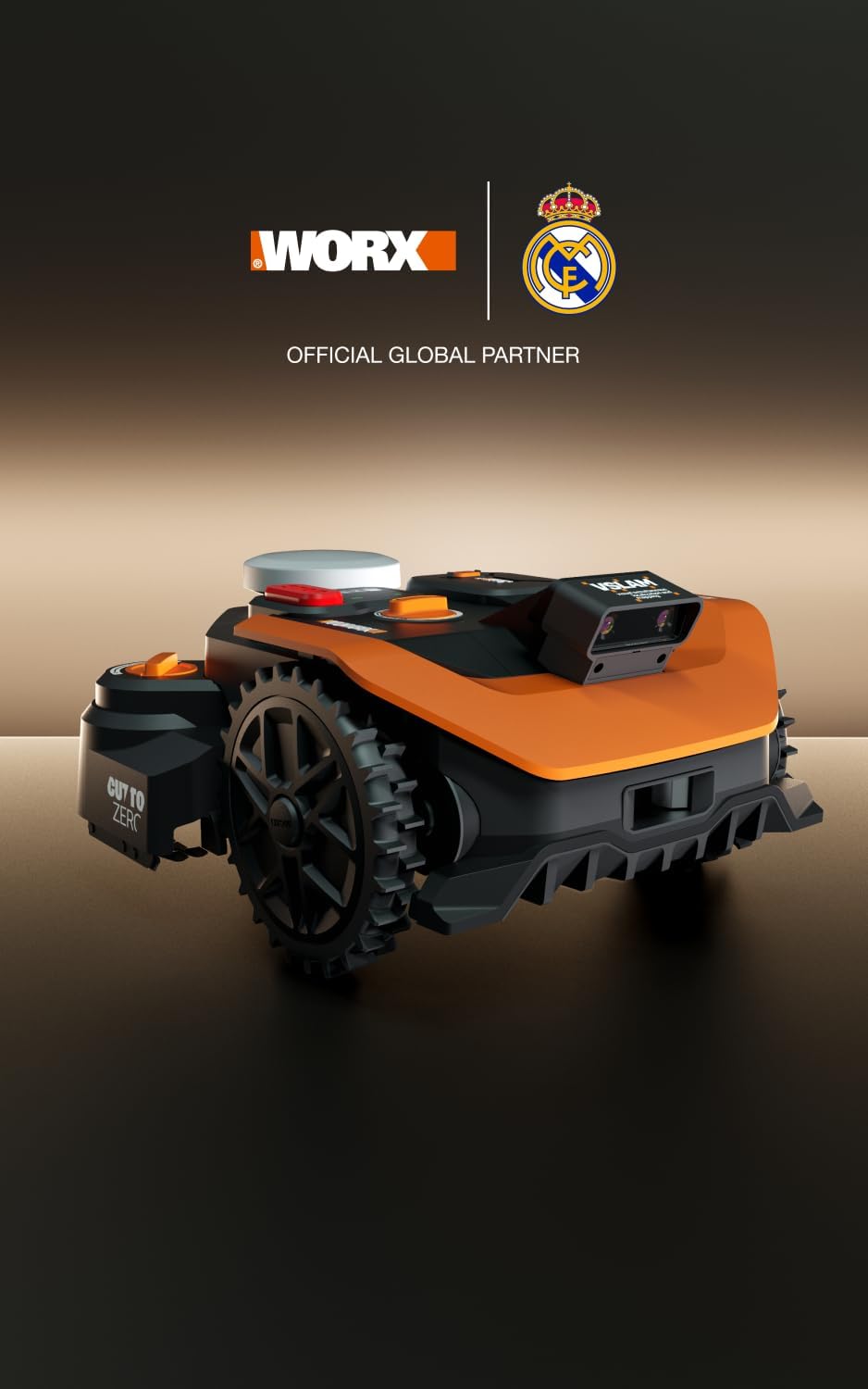 WORX - Robot tondeuse Vision Cloud série - 800m² - IA, VSLAM/RTK, cartographie auto, WR308E