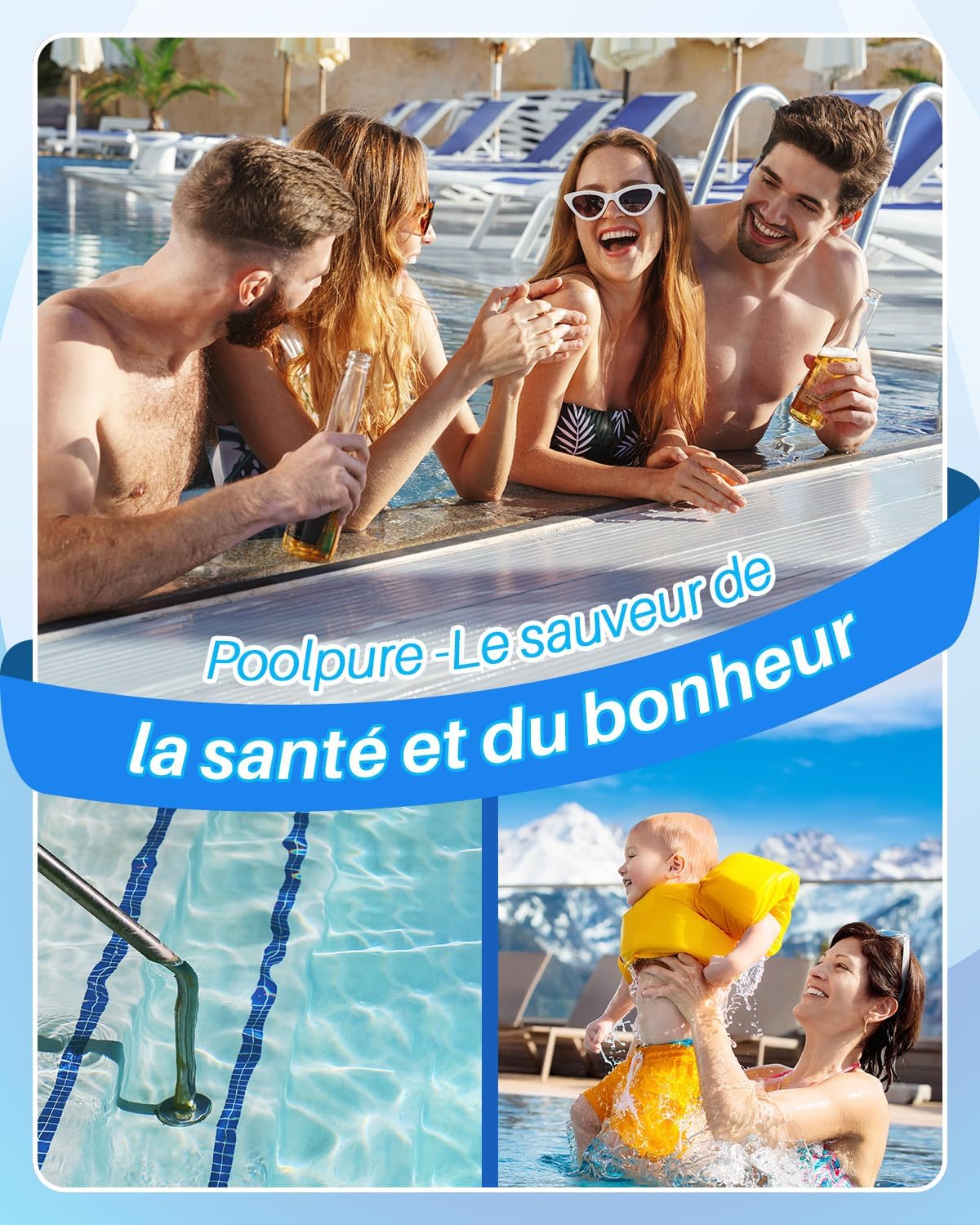 POOLPURE - filtre spa 50 sq ft - lot de 2, haute performance, 4CH-949
