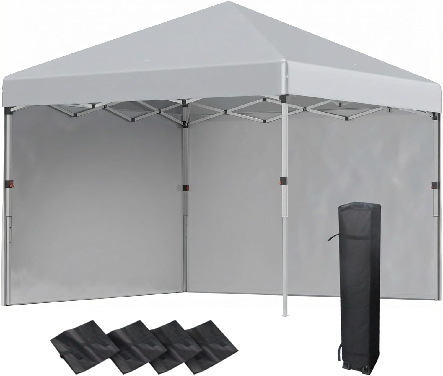 Outsunny - tonnelle pop-up réglable UV30+ 297x297x288cm - 2 parois, sac inclus