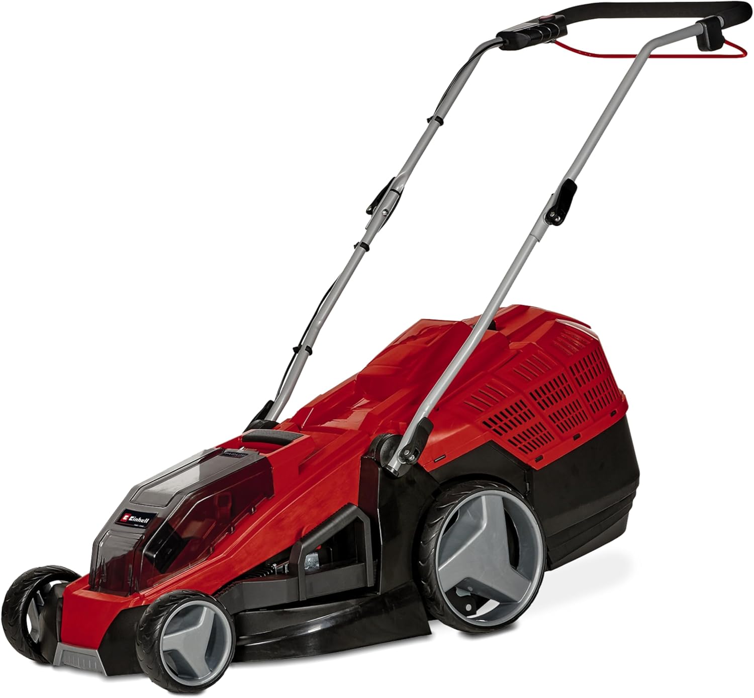 Einhell Tondeuse à Gazon sans Fil GE-CM 36/43 Li M-Solo PXC (36 V, Largeur de Coupe 43 cm, Jusqu’à 600 m², Moteur sans Charbon, Fonction Mulching, bac 63 L, Hauteur de Coupe 25-75 mm, sans Batterie)