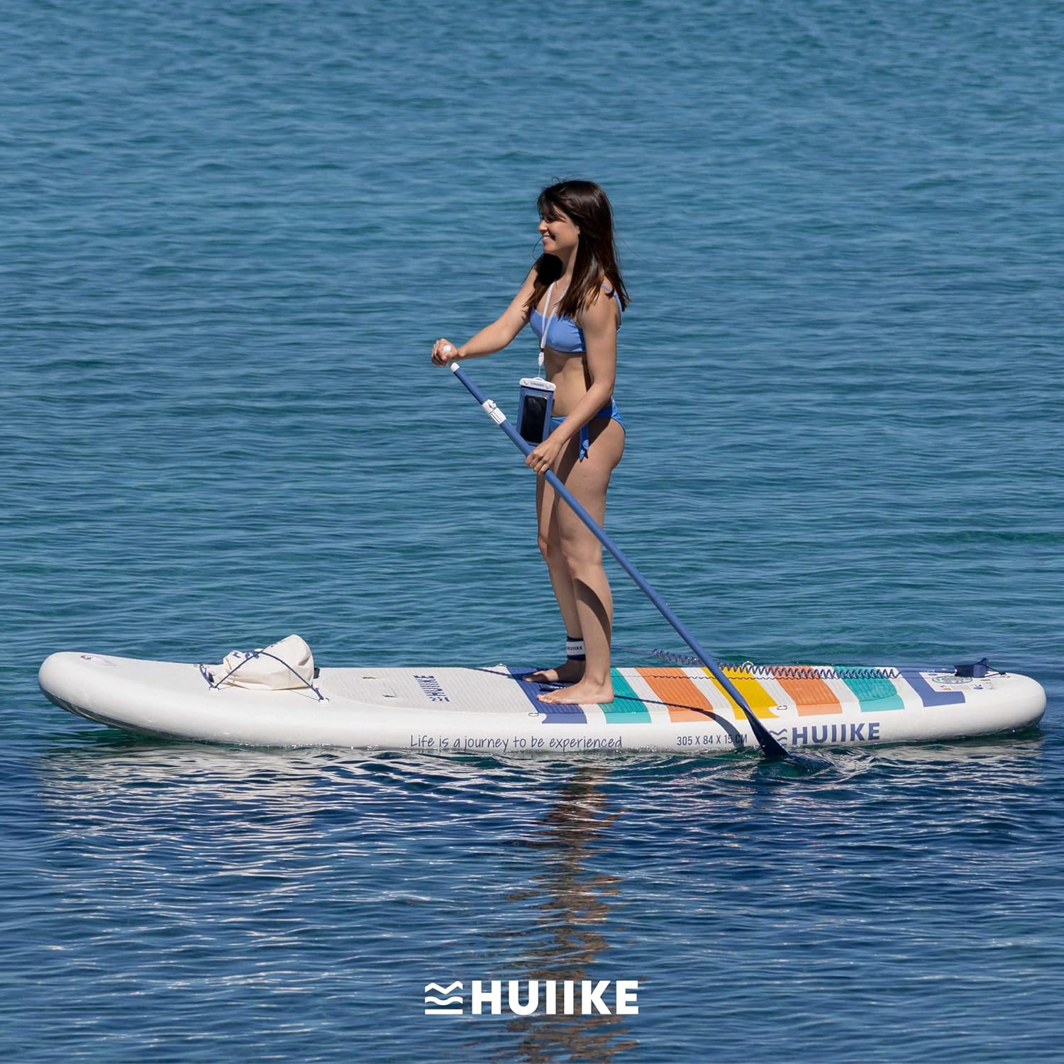 HUIIKE - Paddle gonflable adulte, 305x84x15cm, stabilité, 130kg