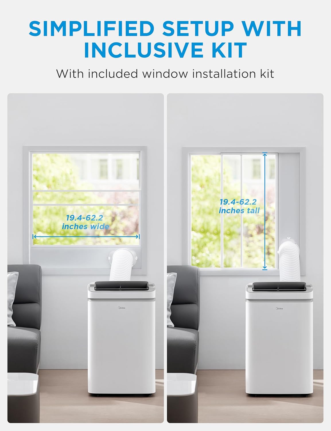 Midea - PortaSplit Mobile - climatiseur compact, puissance portable