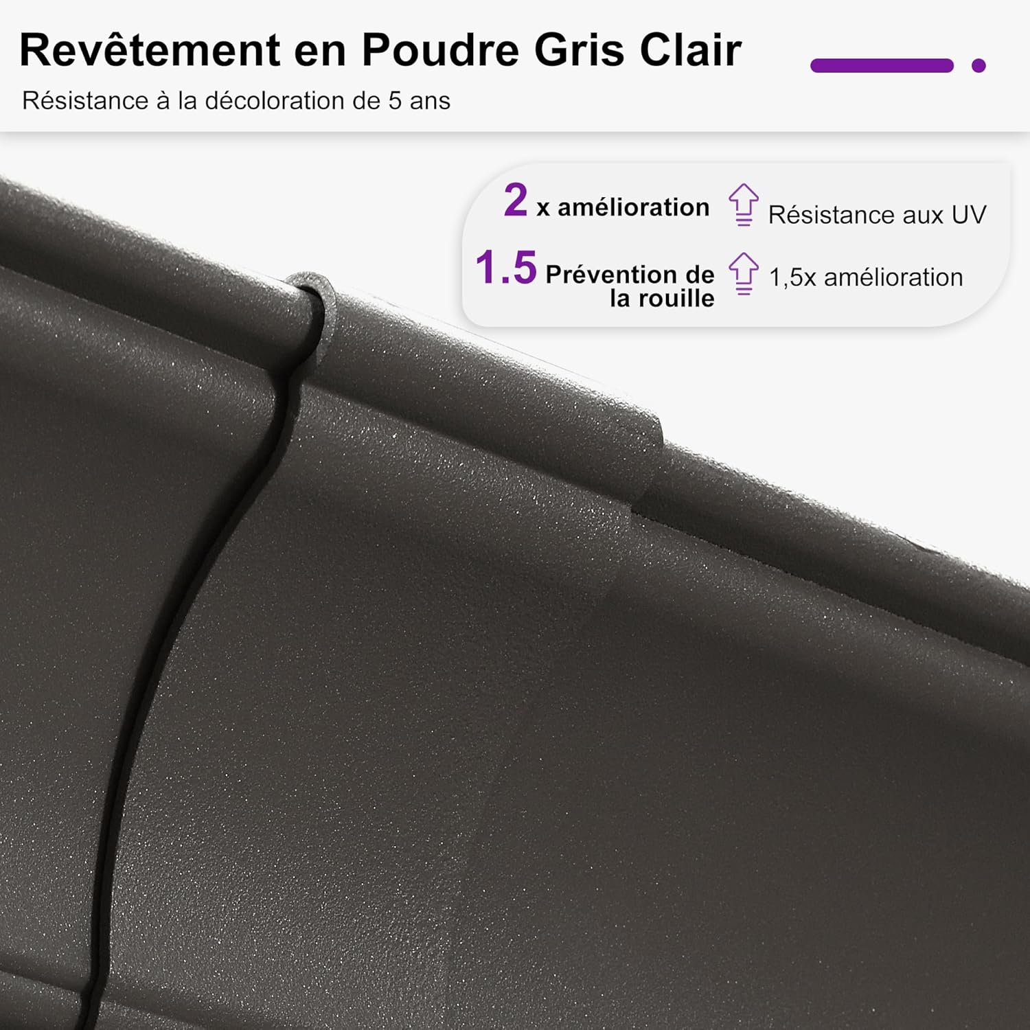 PURPLE LEAF - Tonnelle de Jardin 3x4,25m - aluminium double toit, imperméable, moustiquaire, rideaux