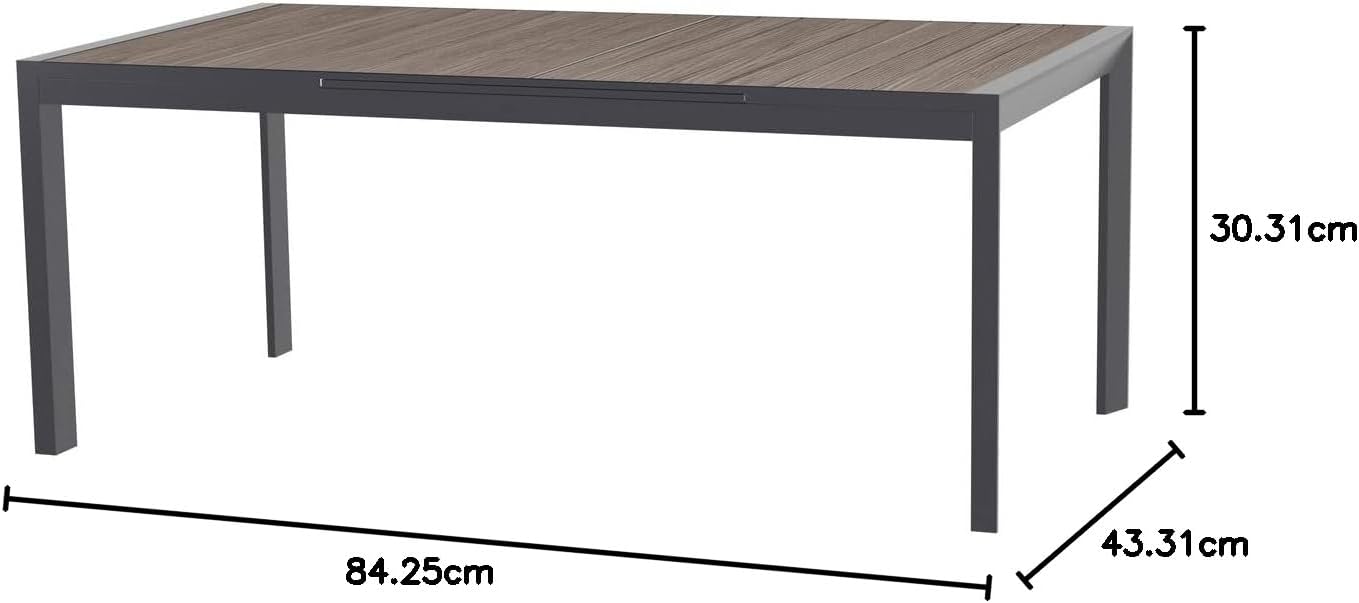 Hespéride - Evasion - 10 places - table aluminium extensible extérieur