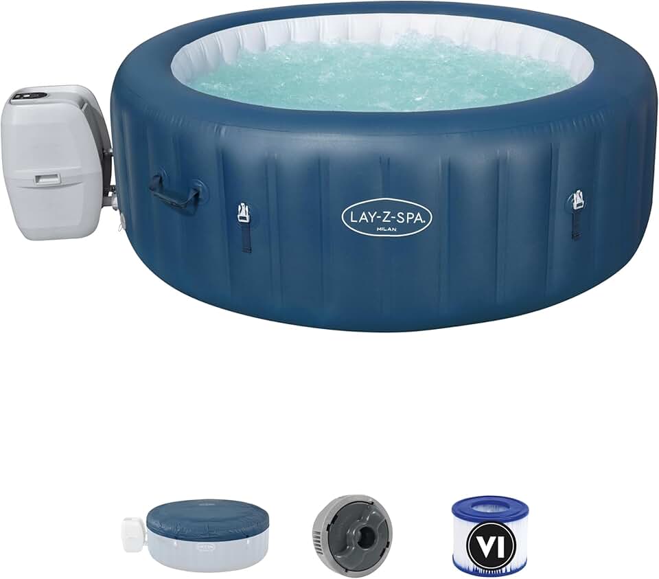 Bestway LAY-Z-SPA® Milan Airjet Plus 196 x 71 cm, 4-6 personnes
