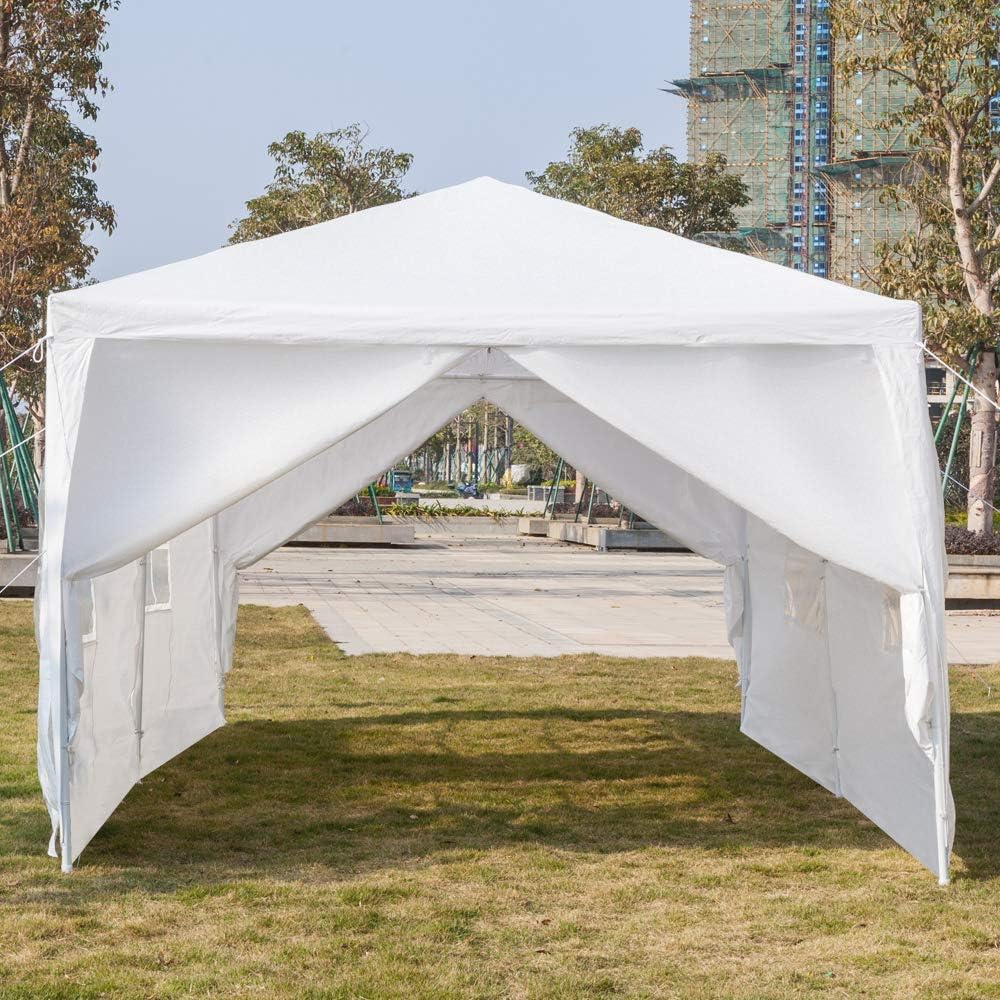 Alightup - tonnelle pliante série jardin - 3x6m - imperméable, 6 parois, anti-UV, bâche PE épaisse