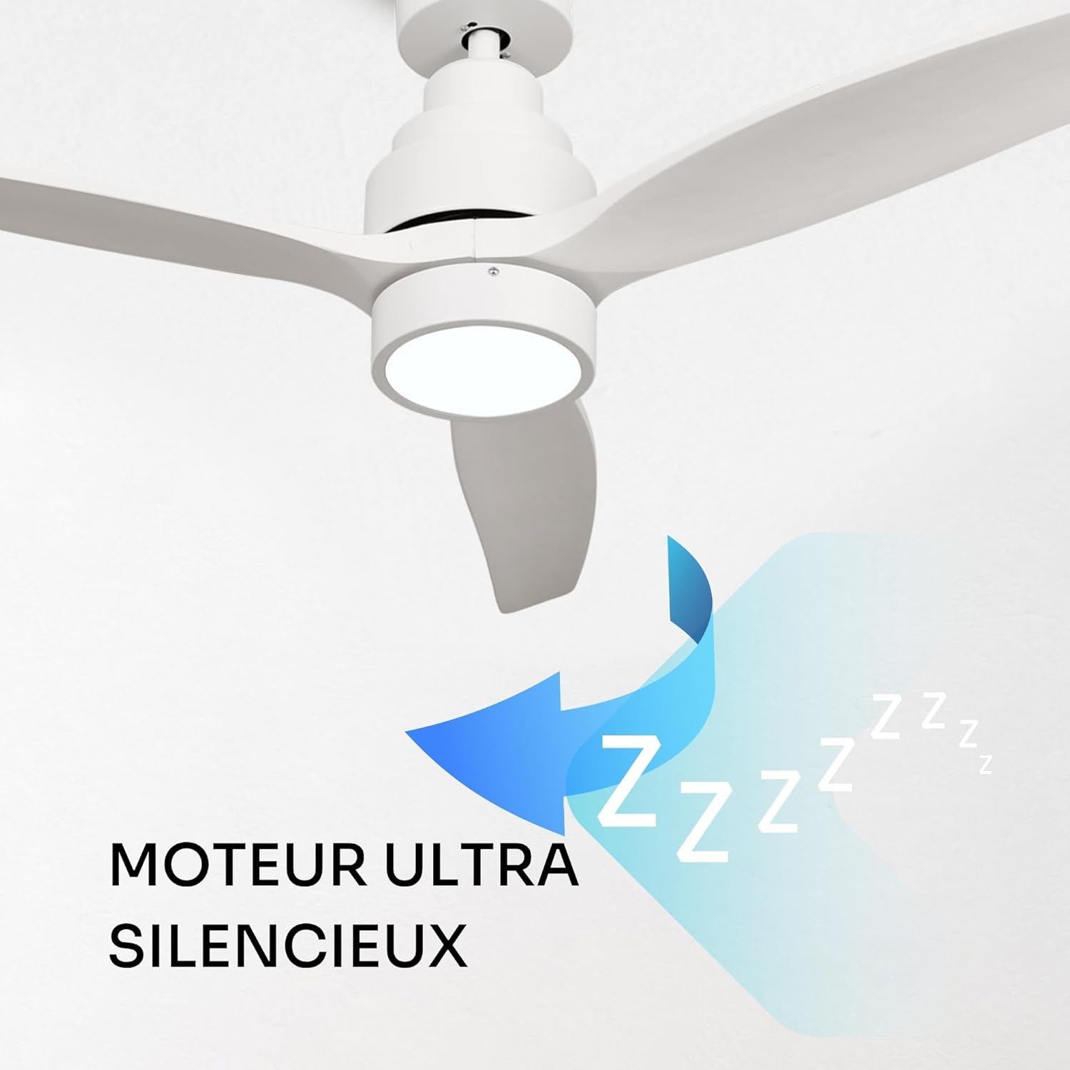 Mellerware - Brizy! Bright - 132cm - 45W, LED, 6 vitesses, ultra silencieux
