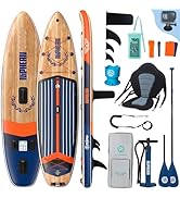 Niphean Extra Large Paddle Gonflable, Sup à 2+1 Personnes/Famille, Planches de Stand Up Paddle Go...