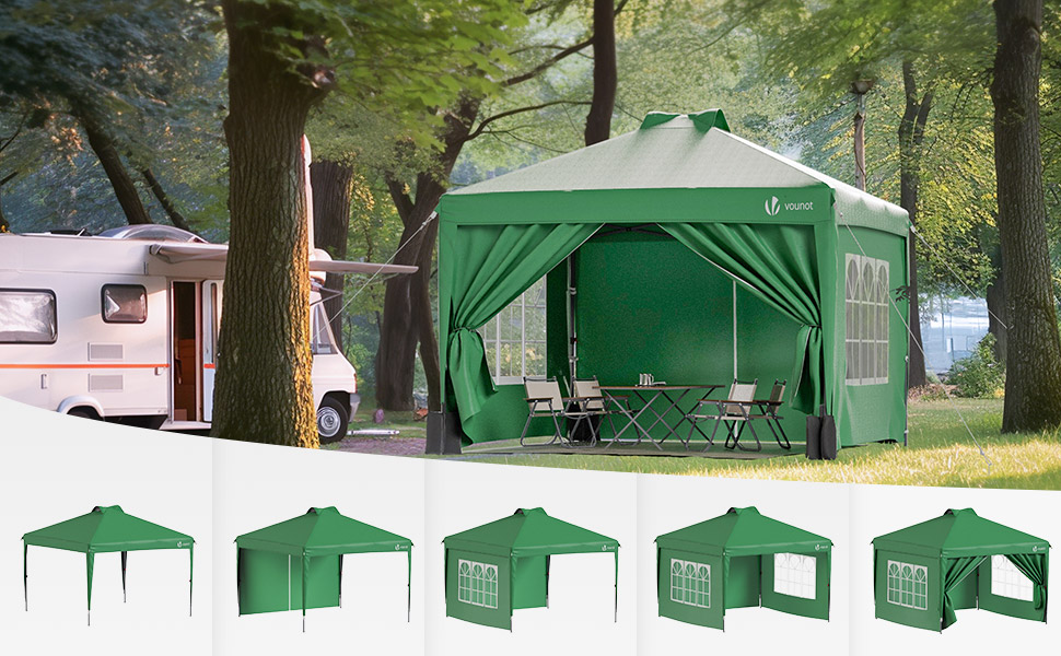 gazebo pop up green
