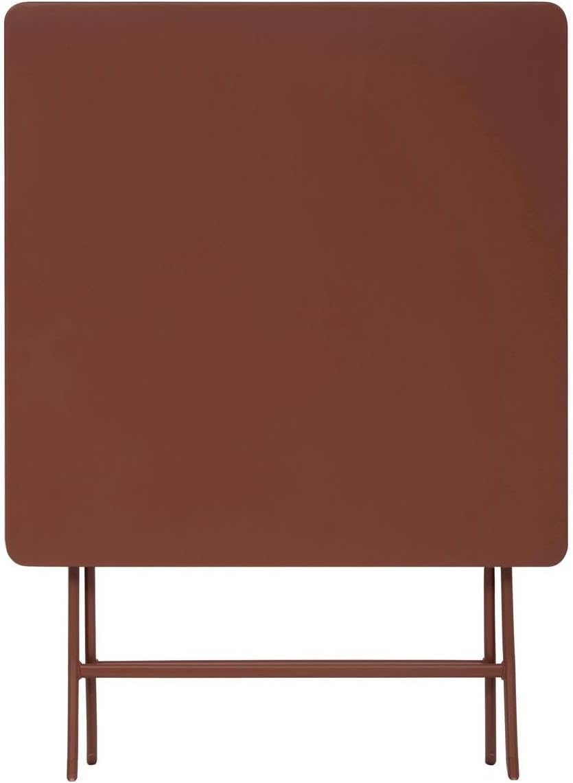 Hespéride - Greensboro - 2 places 70x70cm - table pliante acier acajou
