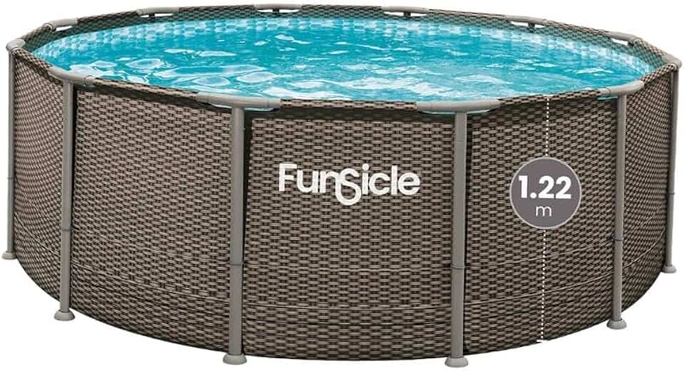Funsicle - piscine tubulaire ronde - 3,66x1,22m - structure résistante