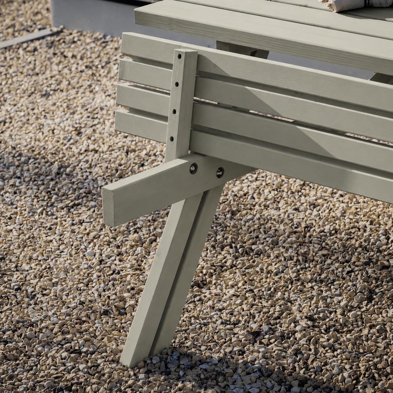 AMATA UNGURS - Table de pique-nique classique, bois pliable, résistante aux intempéries, jardin/terrasse