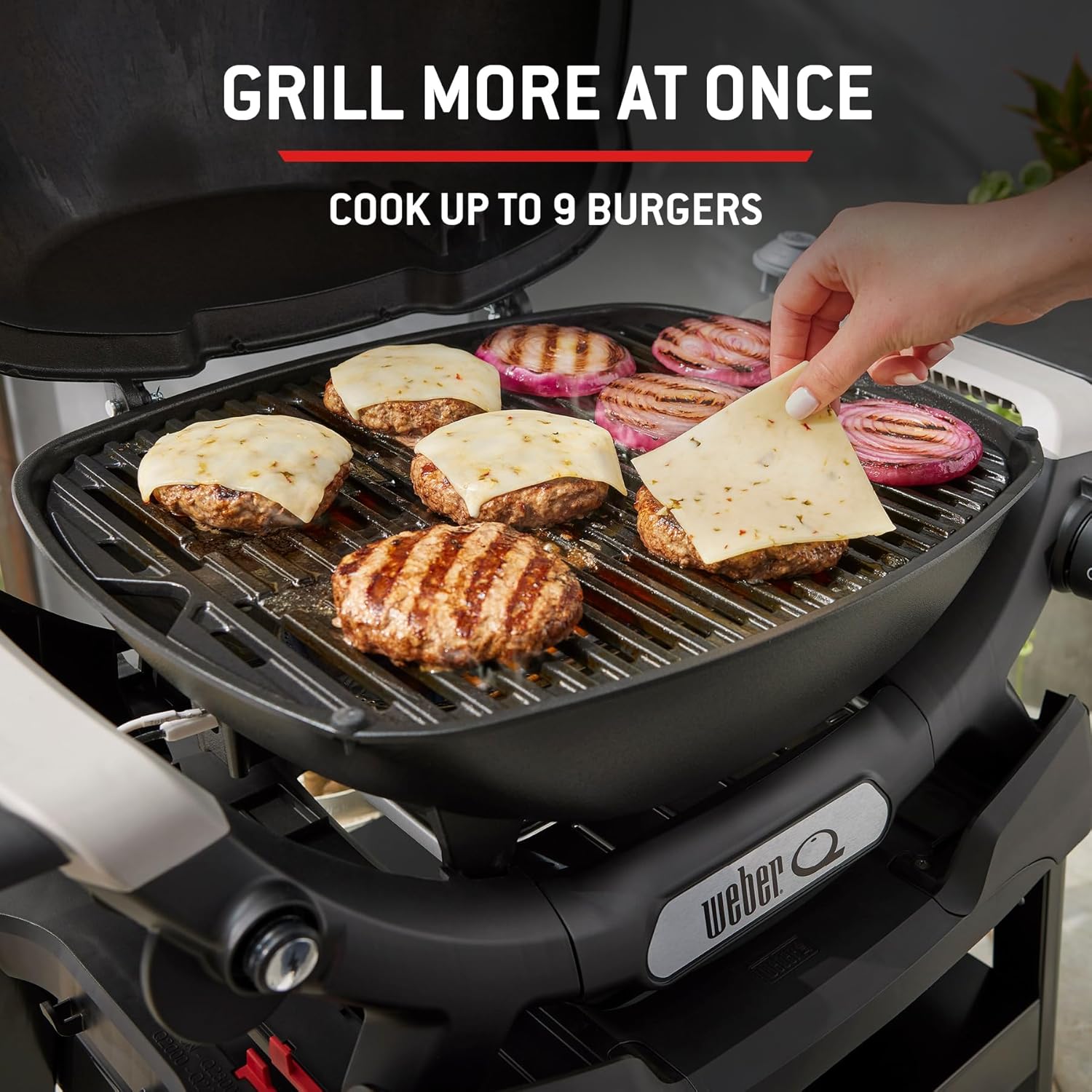 Weber - Q 1200N - barbecue gaz compact, fonte émaillée, allumage électronique