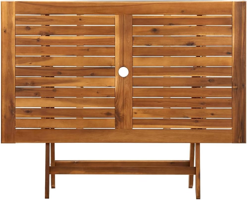 vidaXL - Table pliante extérieure - 120x70x75 cm - acacia massif
