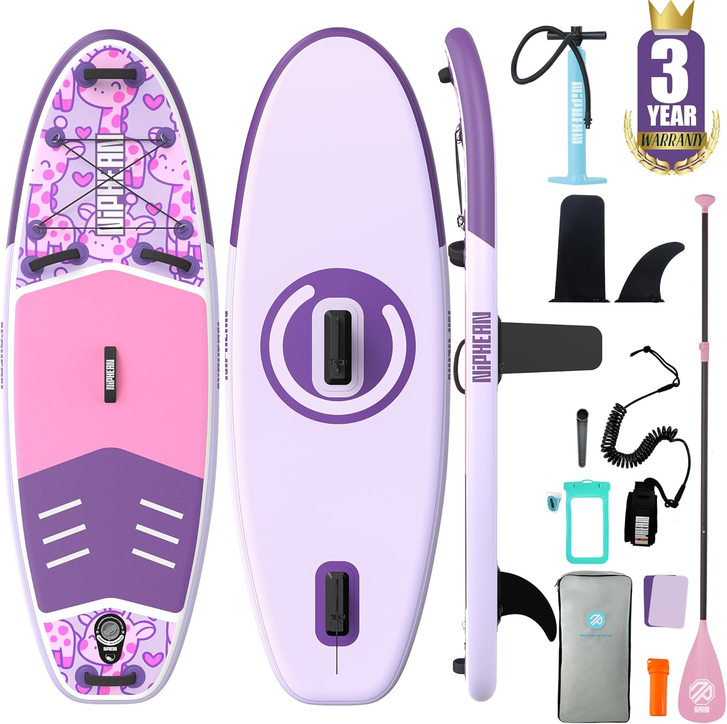 Niphean - Extra Large Paddle - sup 2+1 personnes - planche gonflable stable débutant