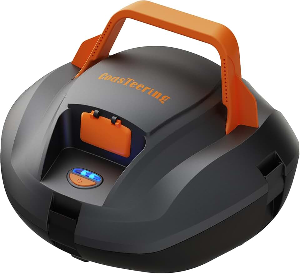 CoasTeering - Robot piscine sans fil, 120min, 4500mAh, charge rapide, 80m² - 2026