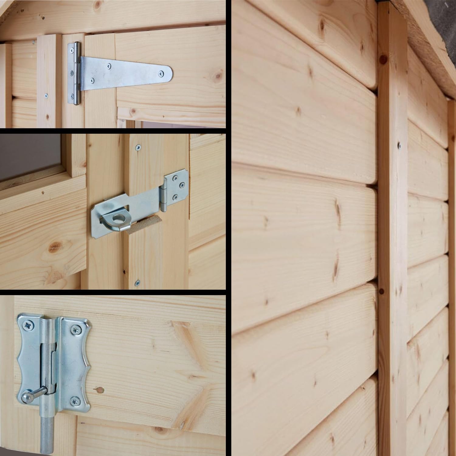 Abri de jardin en bois - 2,2 m², toit monopente, jardin