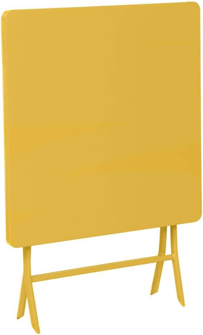 Hespéride - Greensboro série - 2 places, acier renforcé, jaune - table pliante