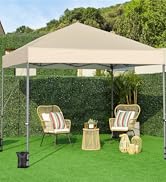 Yaheetech Tonnelle pliable 3 x 3 m - Imperméable et stable - Protection UV - Une poussée