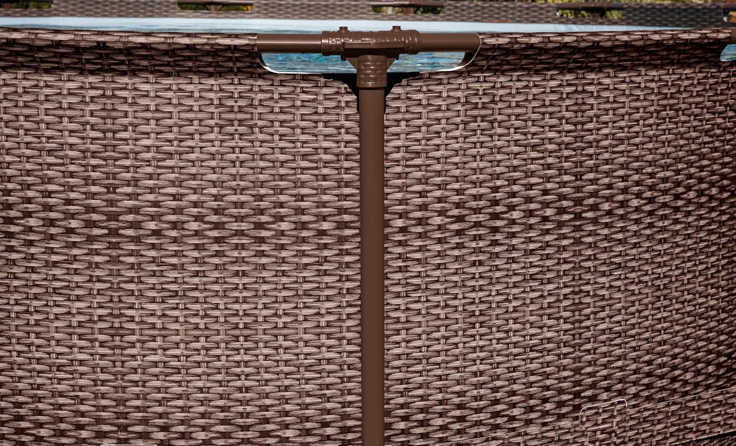 Bestway - Steel Pro (Kit Piscine Hors Sol) - 366x366x100 cm - Marron