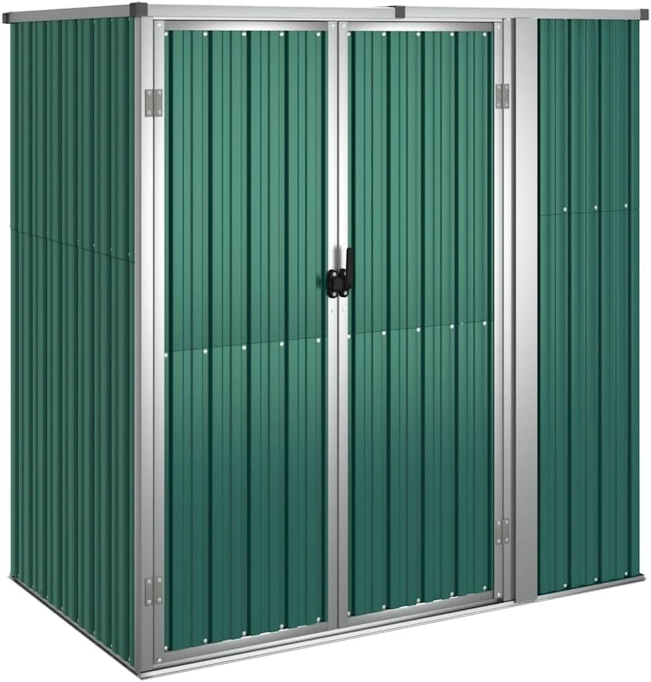 vidaXL - Abri à outils jardin - 161x89x161 cm - acier galvanisé, extérieur