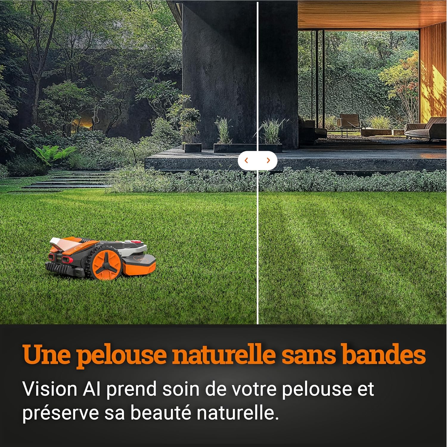 WORX - Landroid Vision série - 600 m² - caméra 4K, IA, multizone WR206E.1