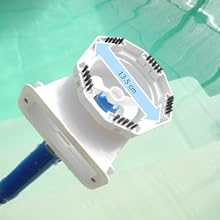 5 austauschbare Bürsten bei Poolwonder v2 Akku Poolsauger Schwimmbadreinger Whirlpool-Sauger