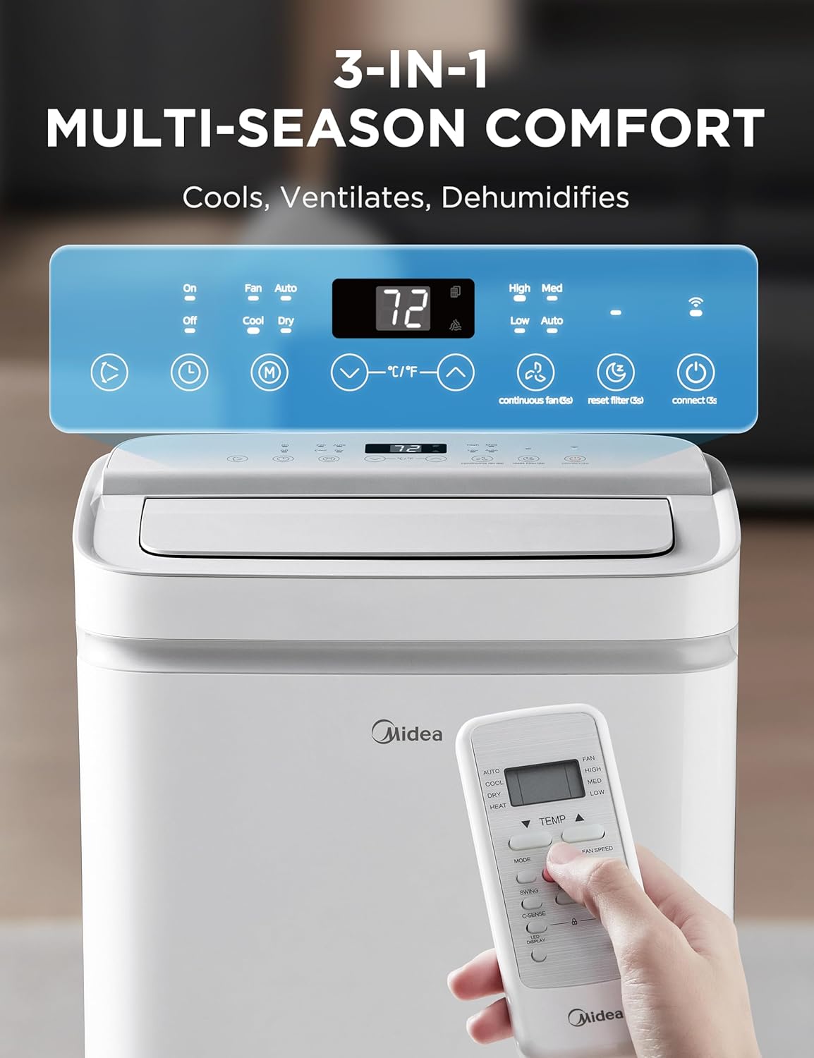 Midea - PortaSplit Mobile - climatiseur compact, puissance portable