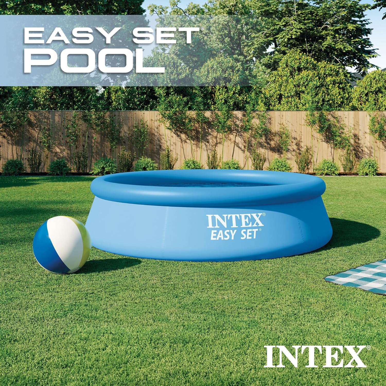 Intex - Easy Set autoportante - 3,05x0,76m - montage facile, Blue - 28120NP
