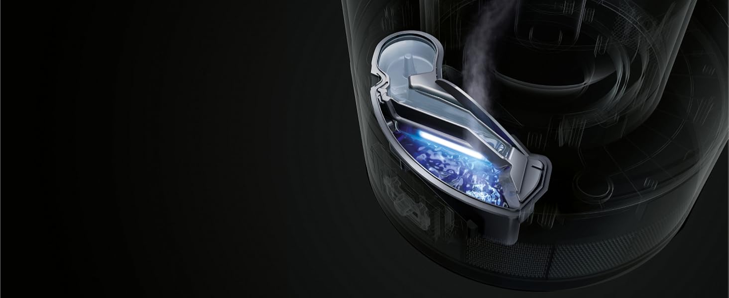 La technologie Ultraviolet Cleanse à l’intérieur du réservoir de l’humidificateur Dyson.
