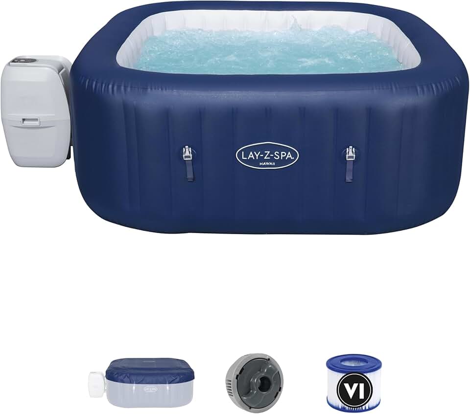 Bestway - Lay-Z-Spa Hawaii Airjet - 180x180x71cm - 4-6 personnes