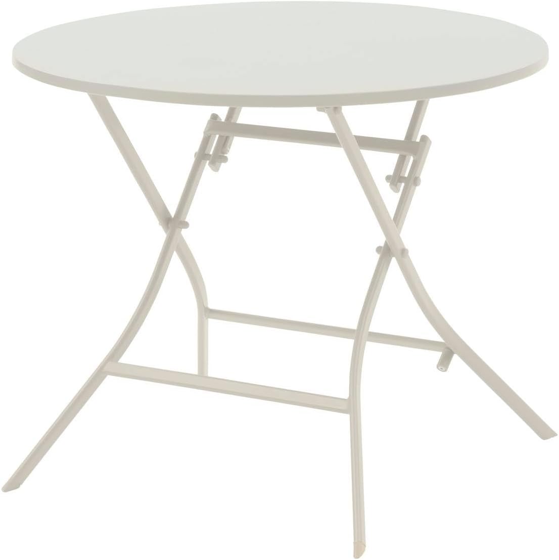 Hespéride - Greensboro série - ronde pliante Ø90cm - acier époxy 4 places - Gris Graphite