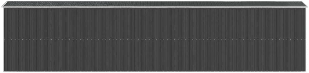 vidaXL - Abri de jardin acier galvanisé 192x938x223 cm - anthracite