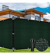 Duerer Brise Vue occultant Vert pour Jardin Cloture 1.5m x 10m, 142g/m² HDPE Tissu 90% Occultant ...