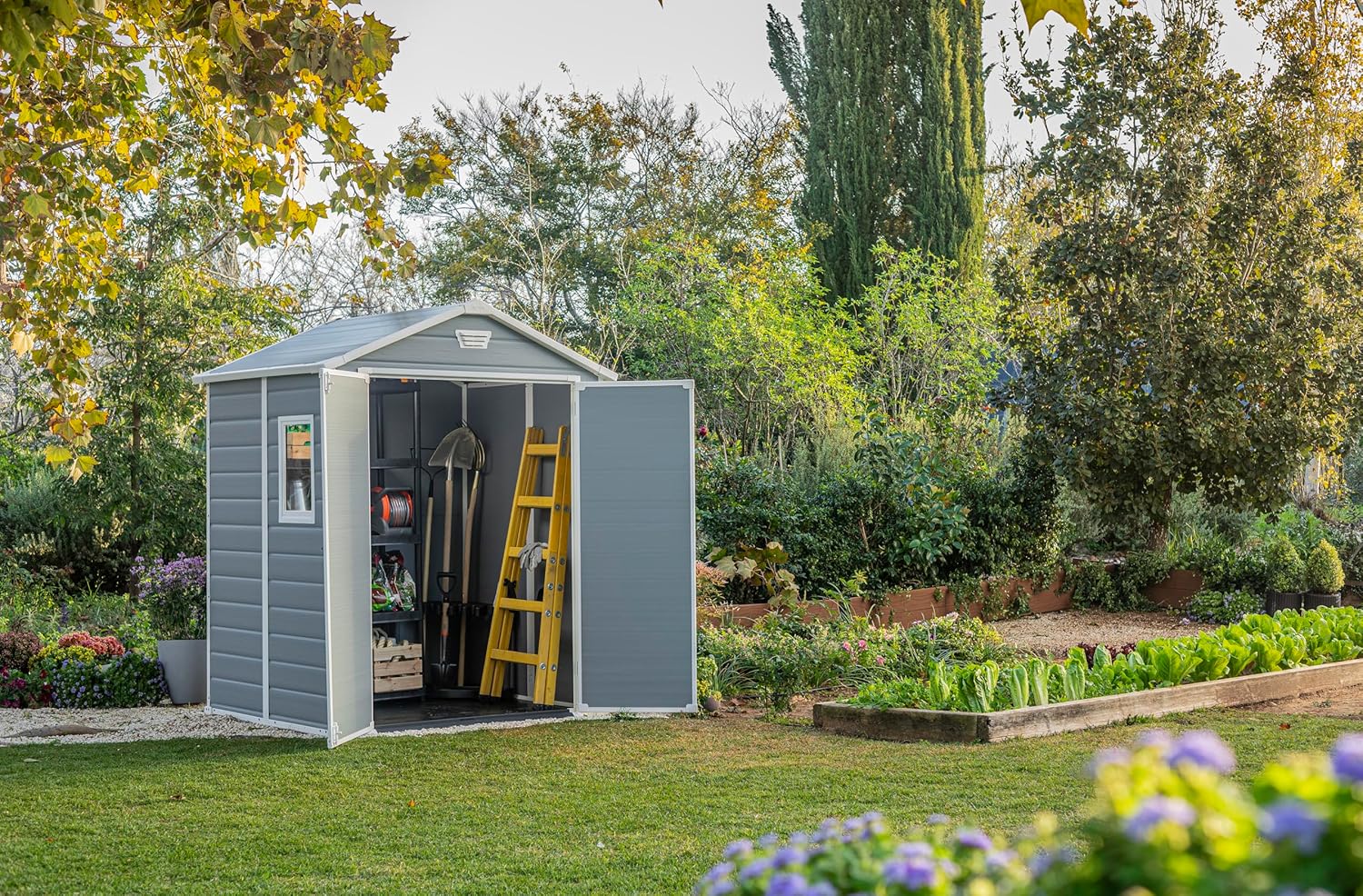 KETER Résine Abri De Jardin MANOR, Gris 65 - 2,5m2