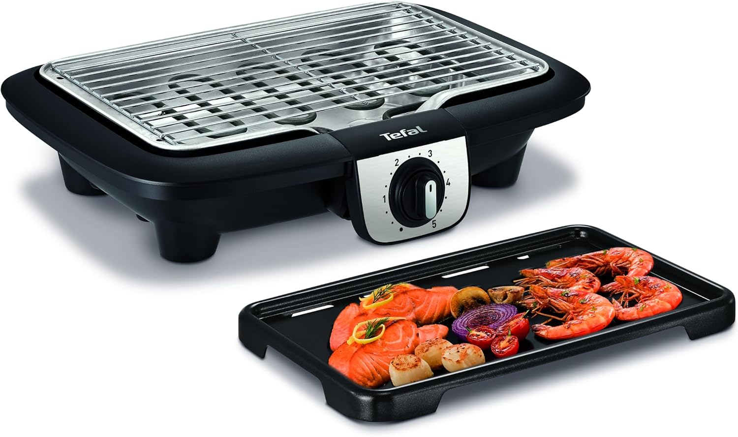 Tefal - Easy Grill 2en1 - plancha, 2100 W, peu de fumée - YY3818FB