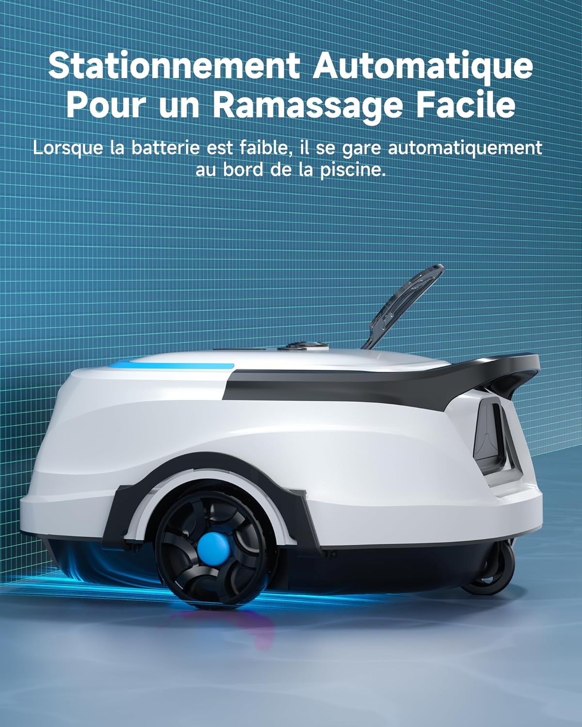 WYBOT - A1max - robot piscine sans fil - 130min, LED, 4 modes