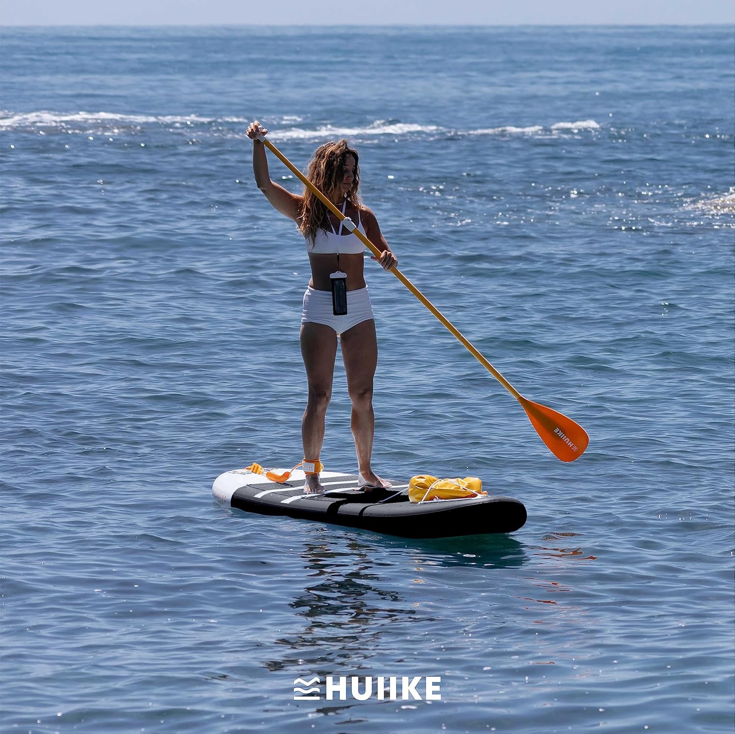 HUIIKE - Paddle gonflable adulte, 305x84x15 cm, kit complet, grande stabilité, 130 kg