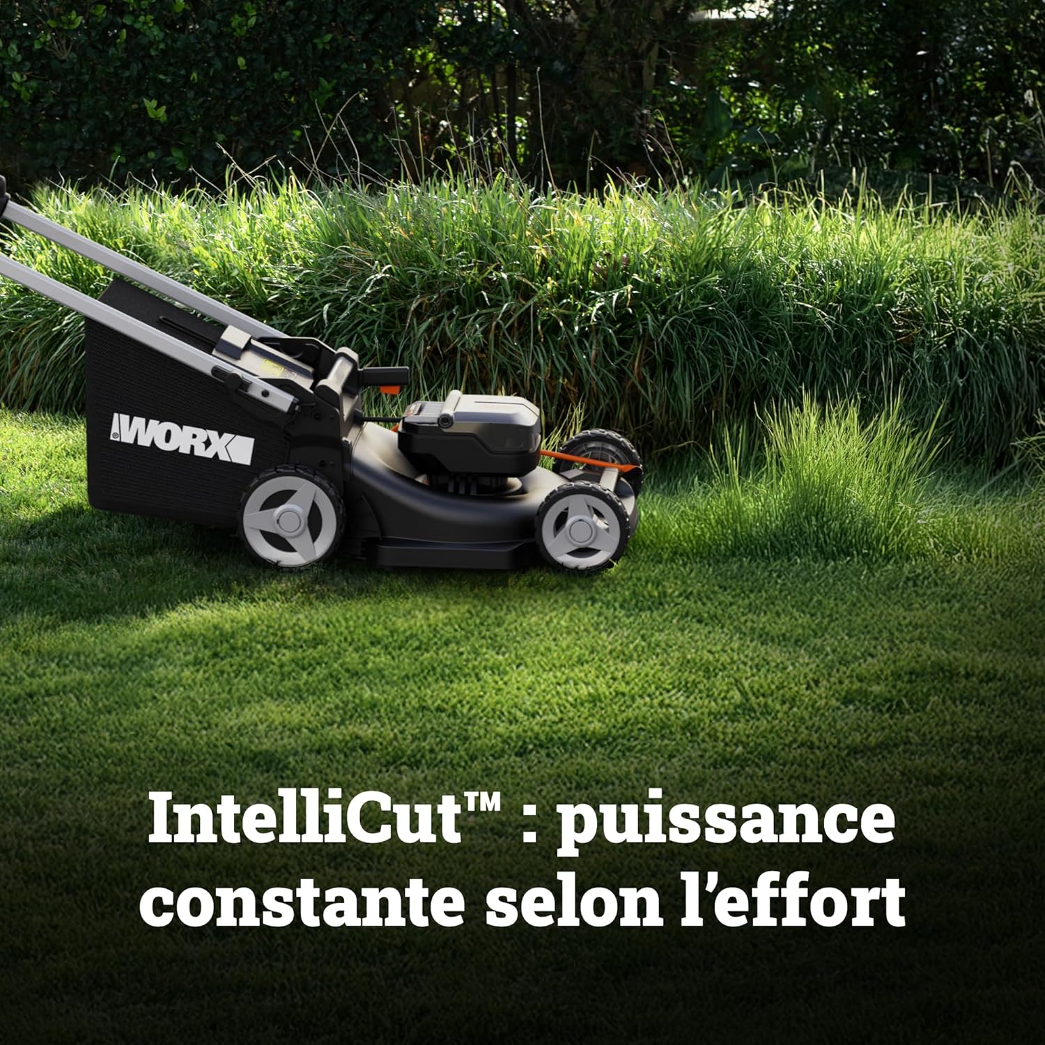 WORX - Tondeuse sans fil Brushless, 46cm, 40V, 55L, mulching, WG749E