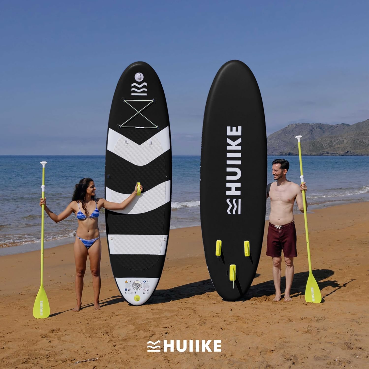 HUIIKE - Paddle Gonflable adulte - 305x84x15cm - stable, résistant, 130kg