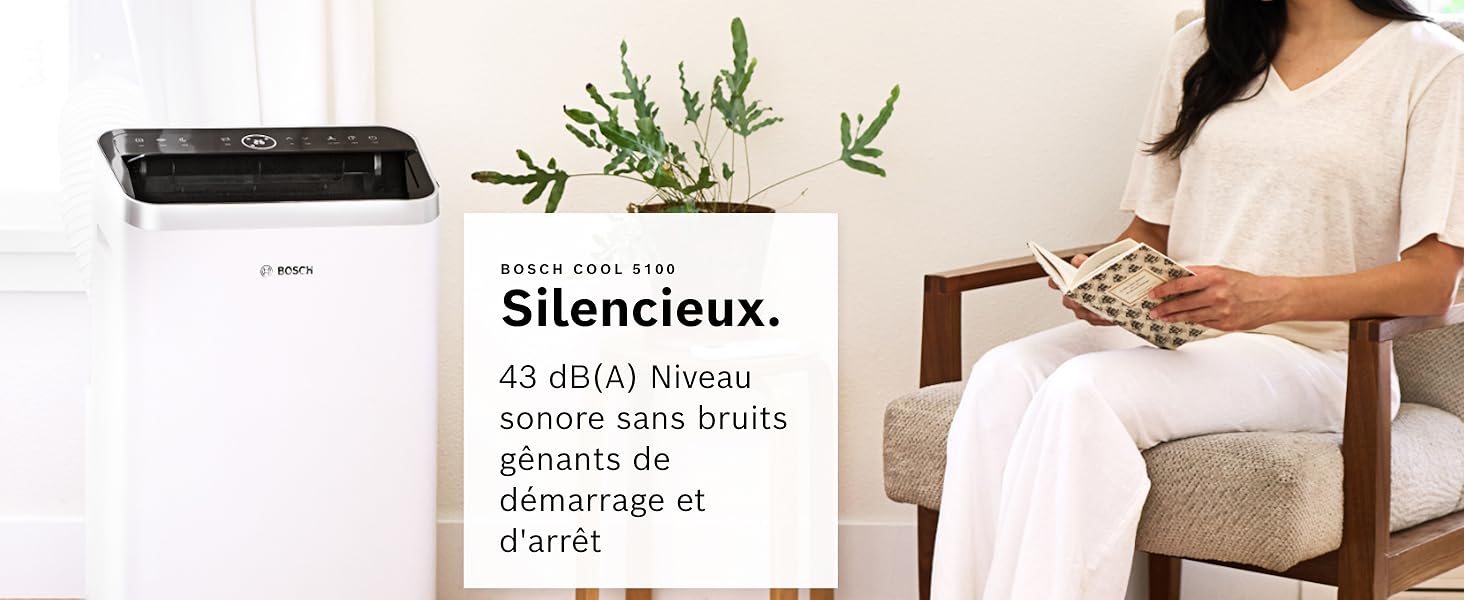 Le texte indique « Image 5 » et « Silencieux ». Séquence de démonstration du produit montrant le placement et l'utilisation des appareils sans fil.