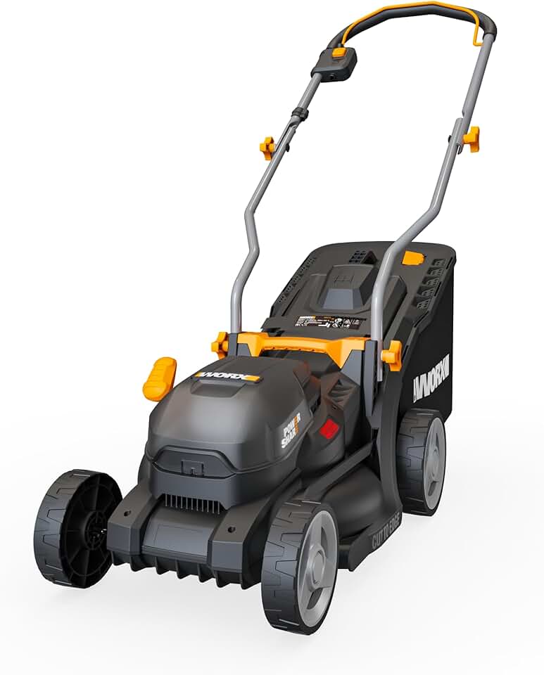 WORX - Tondeuse sans fil série 20V - 33cm - 35L, coupe bordures, 6 hauteurs, poignée pliante - WG733E