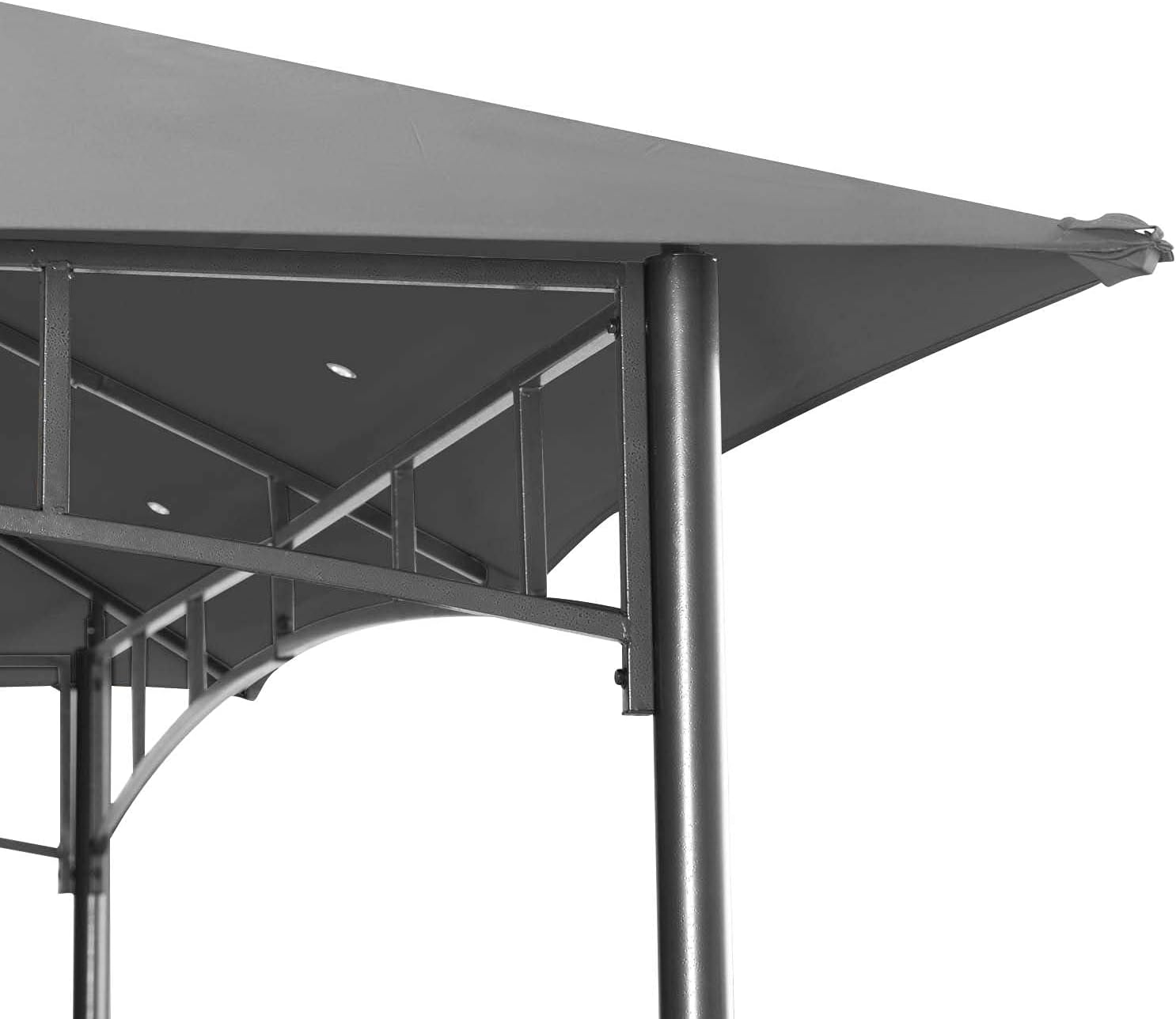ABCCANOPY - Tonnelle de Patio 10x12 - Cadre acier, gris foncé