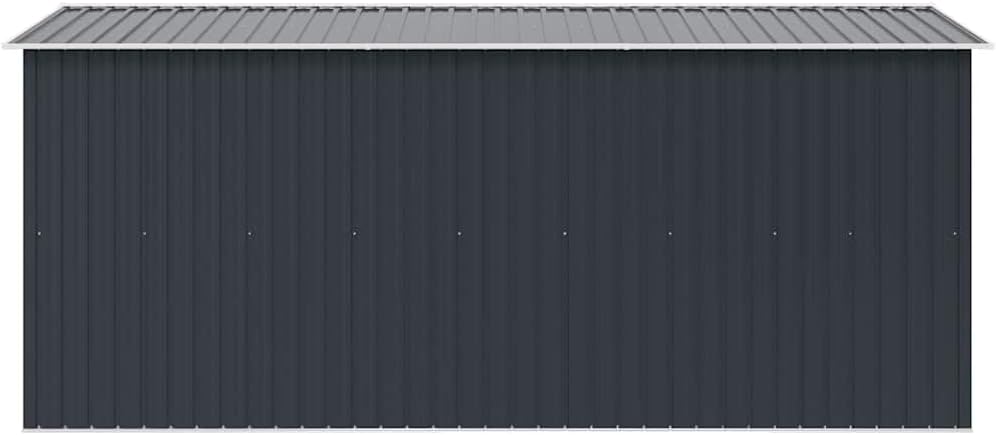 vidaXL Abri de Jardin 257x392x181 cm Métal Anthracite Terrasse Cabane à Outils